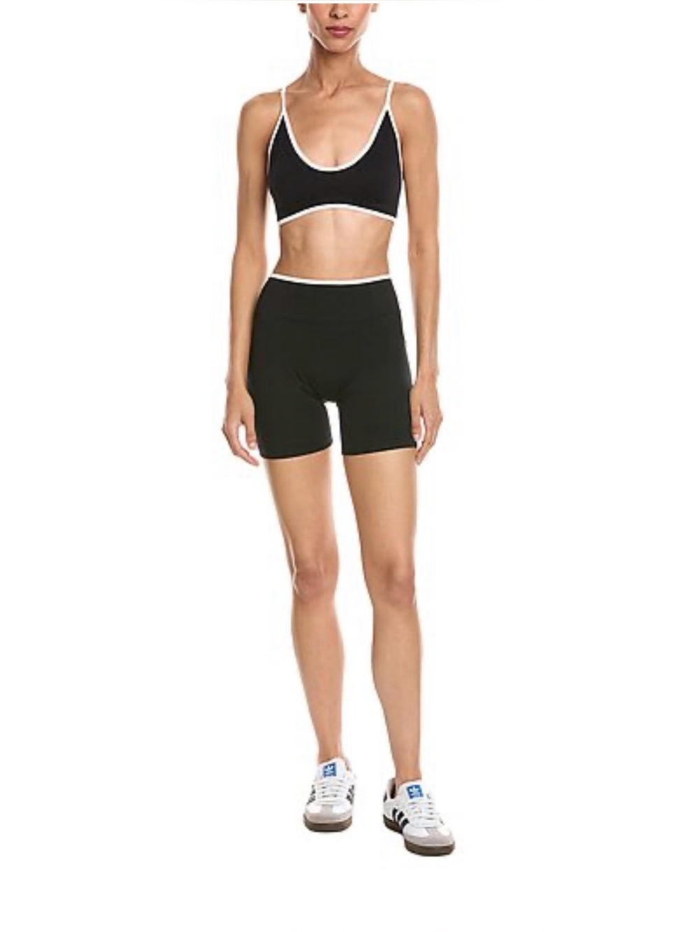 MARION 2pc 5.5in Contrast Bra & High Rise Yoga set • NWT • Women’s large